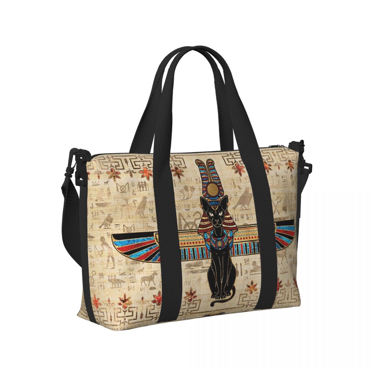 Women Bags Egypt - القط المصري مصر الهيروغليفية حقيبة سفر