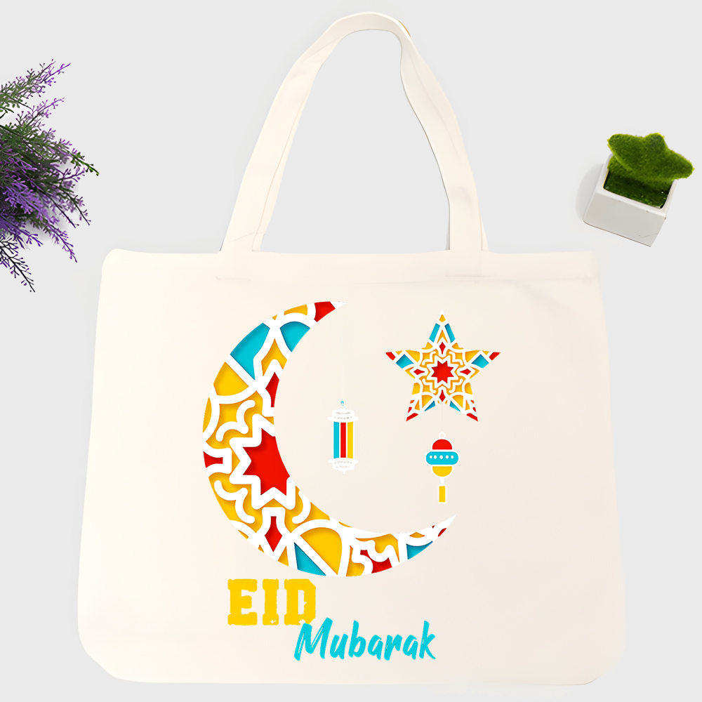 Women Bags For Eid - حقيبة يد نسائية من القماش بنقشة