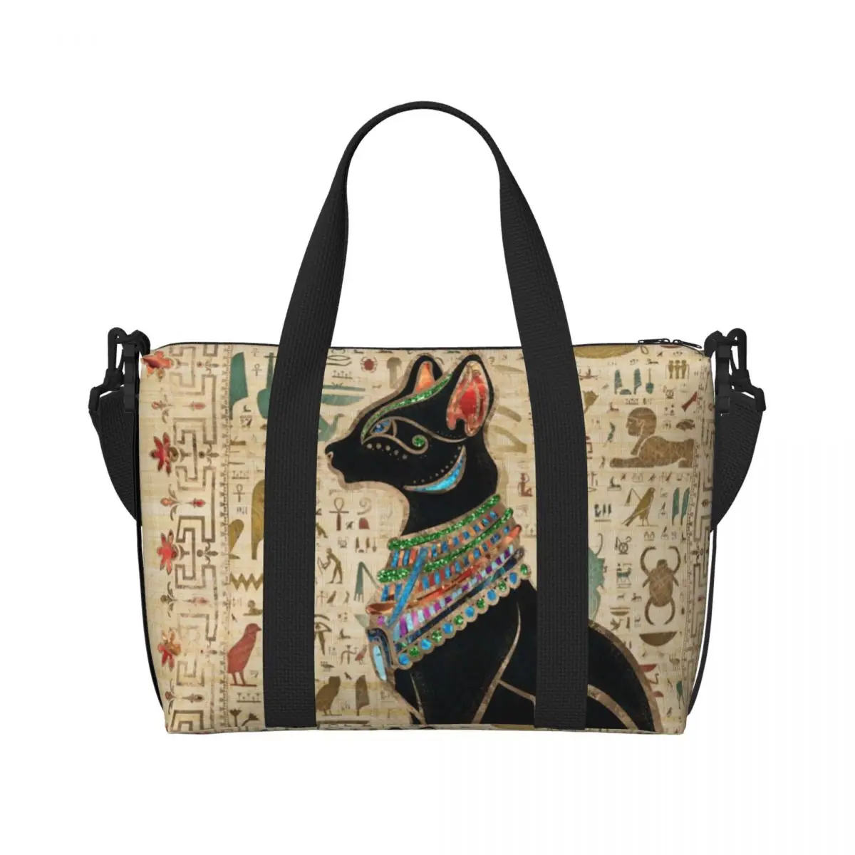 Women Bags Egypt - حقائب تسوق مخصصة بتصميم القط المصري