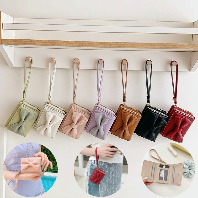Women Bags Flipkart - محافظ الموضة الفتيات لطيف القوس محفظة
