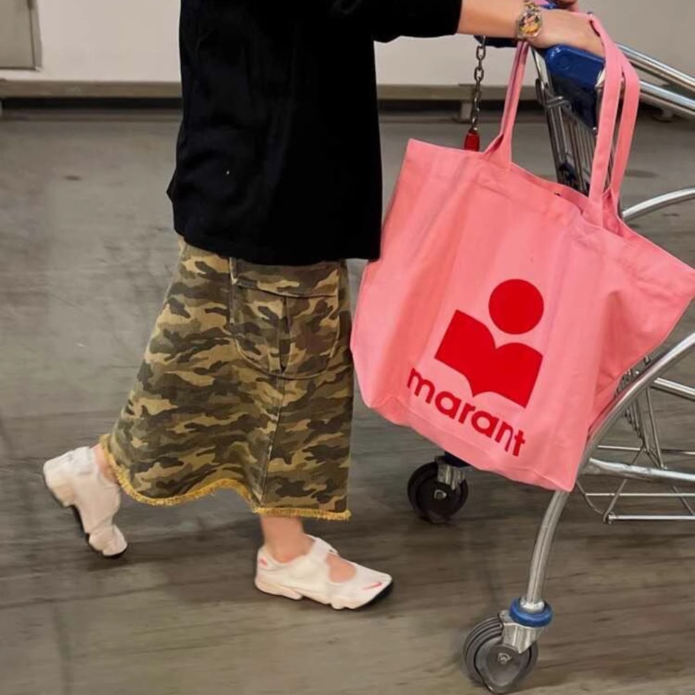 Shopper Tote Canvas - 2026 مارانت حقيبة قماشية بتصميم كوري