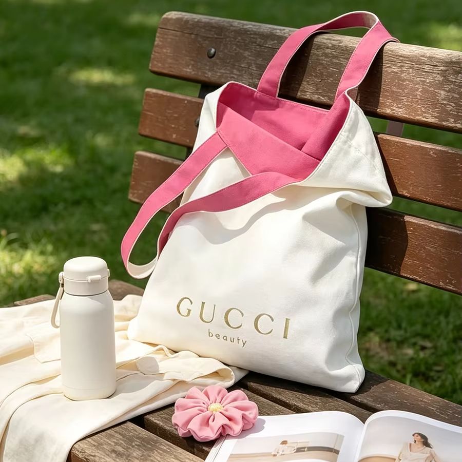 Shopper Tote Canvas - حقيبة يد نسائية من قماش GUCCI