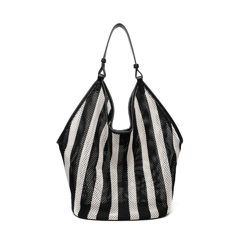 حقيبة حمل كبيرة السعة منسوجة و - مراجعة Shopper Tote Canvas وسعره