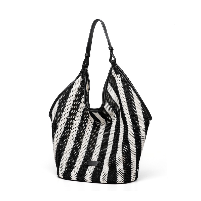حقيبة حمل كبيرة السعة منسوجة و - مراجعة Shopper Tote Canvas وسعره