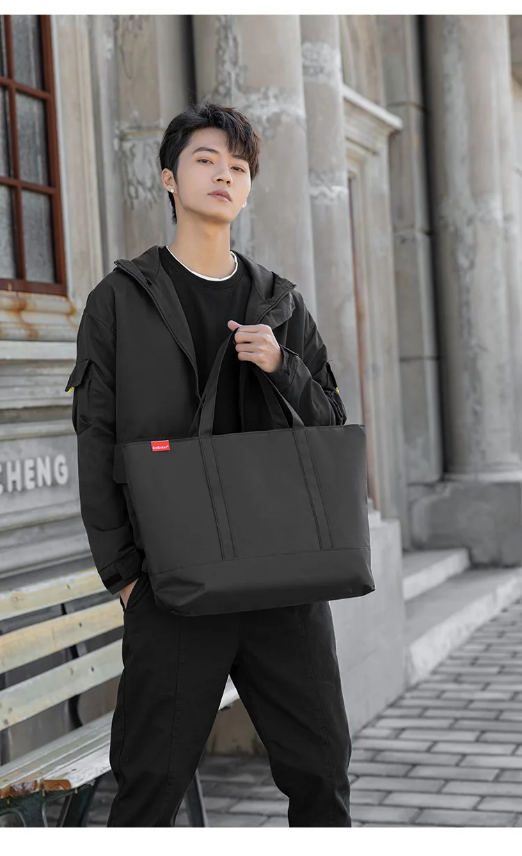 حقائب يد رجالية على الطراز الي - مراجعة Shopper Tote Canvas وسعره