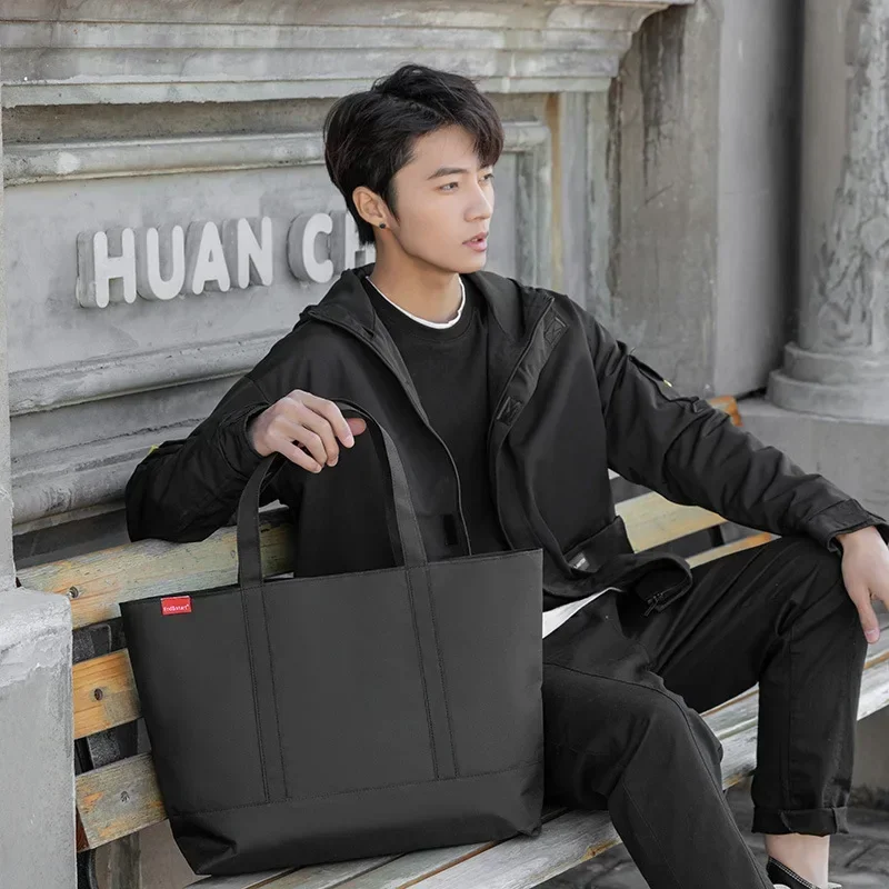 حقائب يد رجالية على الطراز الي - مراجعة Shopper Tote Canvas وسعره