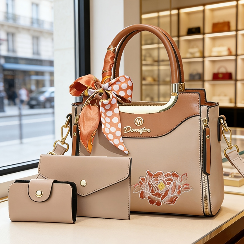 مجموعة حقائب يد مطرزة عالية ال - مراجعة Women Bags For Office وسعره