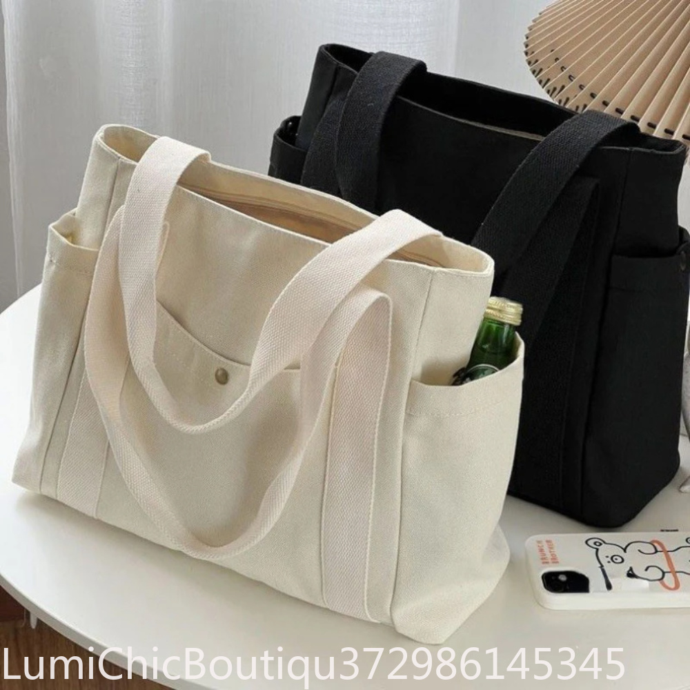 حقيبة قماشية كبيرة السعة بتصمي - مراجعة Women Bags College وسعره