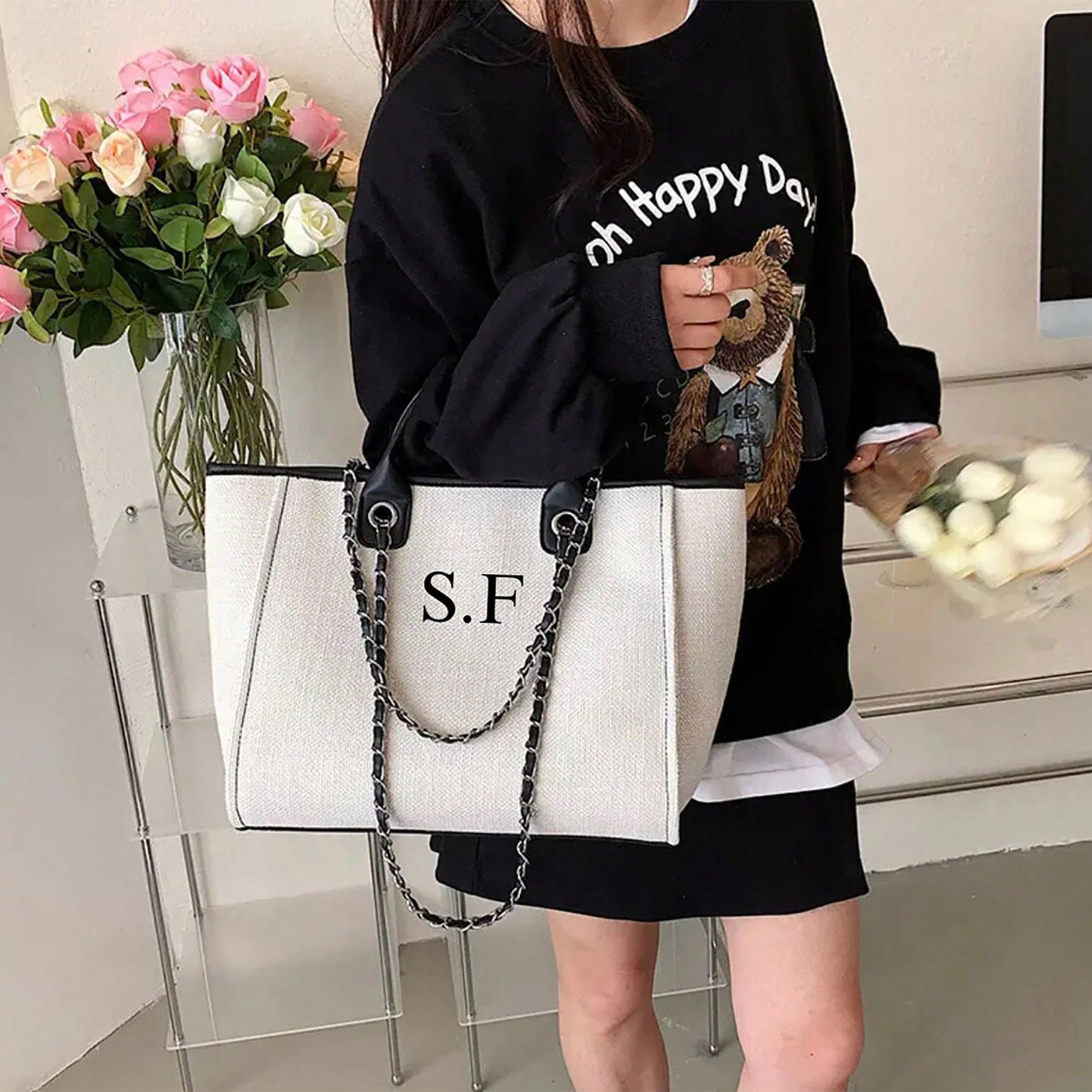 حقيبة يد نسائية كورية مخصصة وع - مراجعة Women'S Tote Bags Designer وسعره
