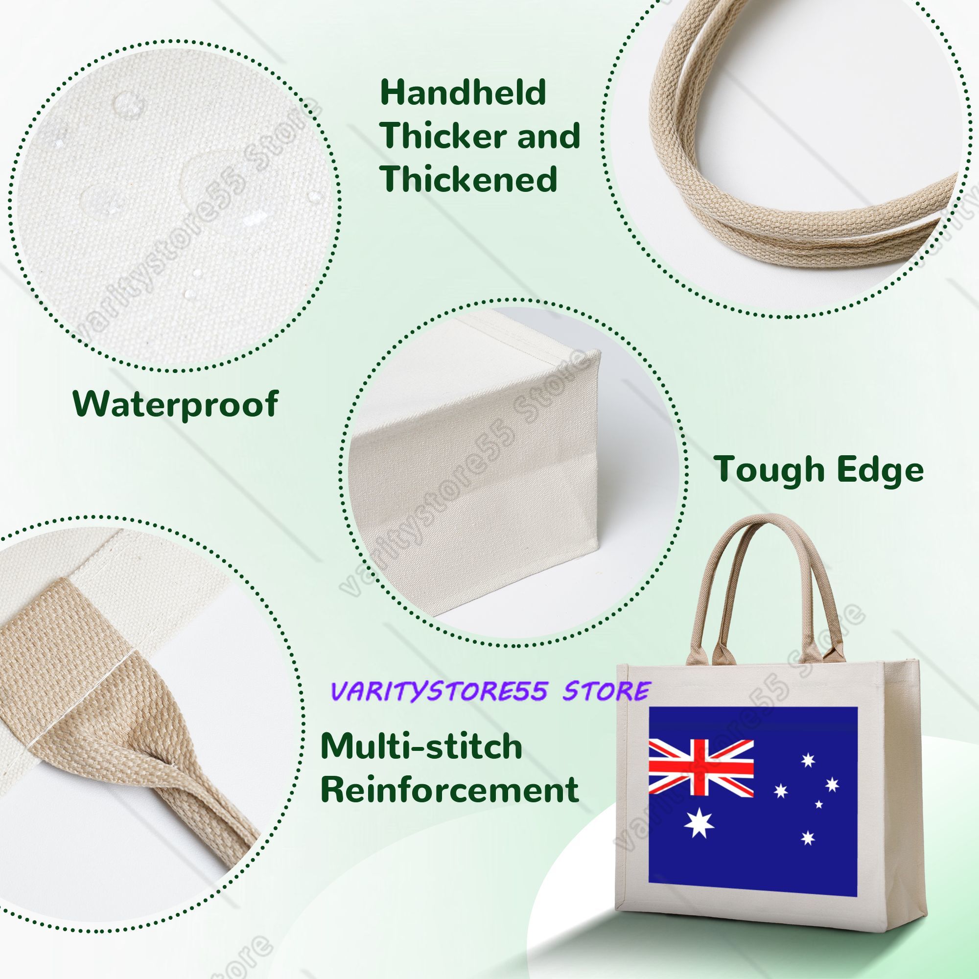 حقائب تسوق بعلم أستراليا للنسا - مراجعة Women Bags Australia وسعره