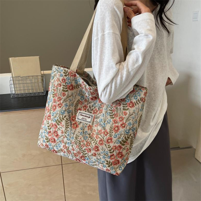 حقائب يد قماشية مطرزة بنقوش زه - مراجعة Women'S Work Bags Tote وسعره