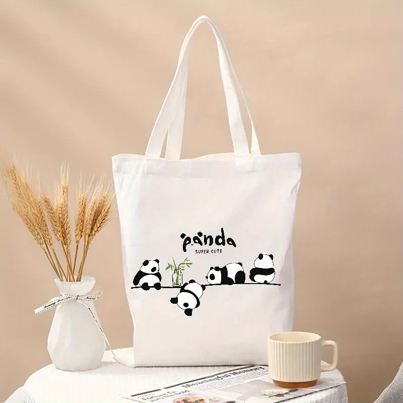 حقيبة قماشية مطبوعة برسومات ال - مراجعة Shopper Tote Canvas وسعره