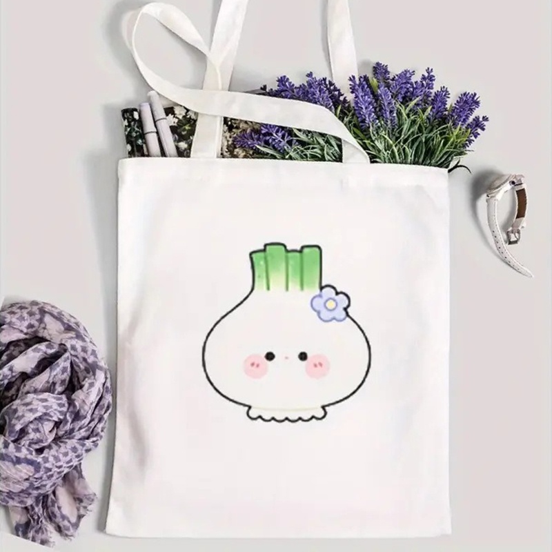 حقيبة قماشية مطبوعة برسومات ال - مراجعة Shopper Tote Canvas وسعره