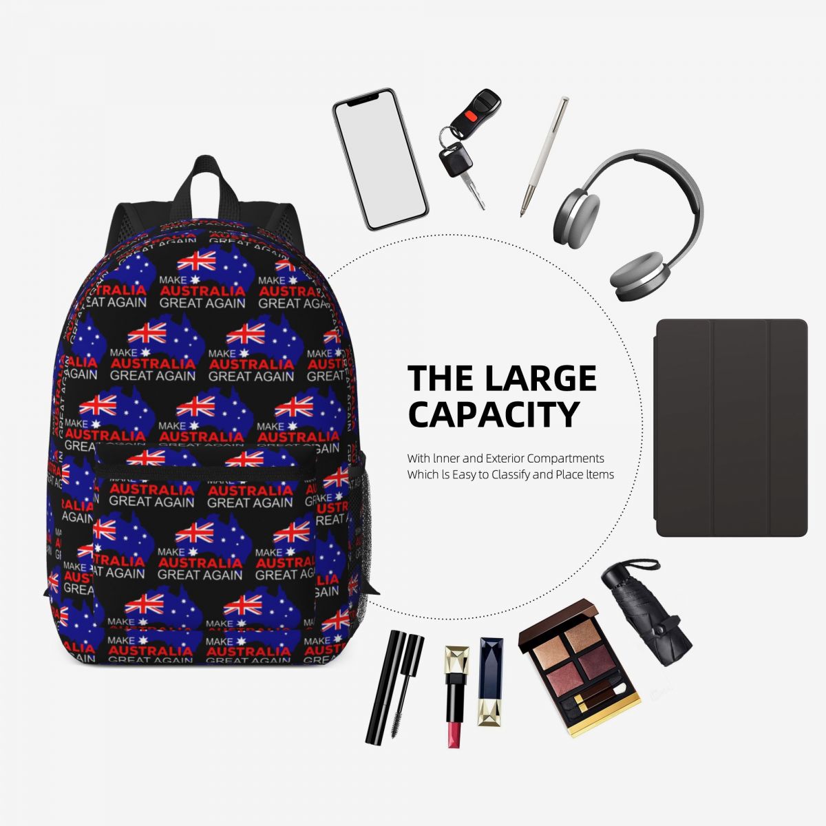 حقيبة ظهر كبيرة السعة من Make  - مراجعة Women Bags Australia وسعره