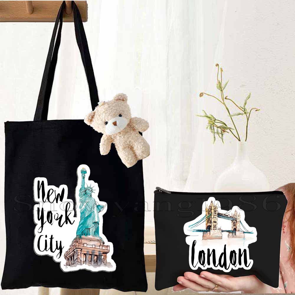 3 قطع حقائب قماشية نسائية بتصم - مراجعة Women Bags Egypt وسعره