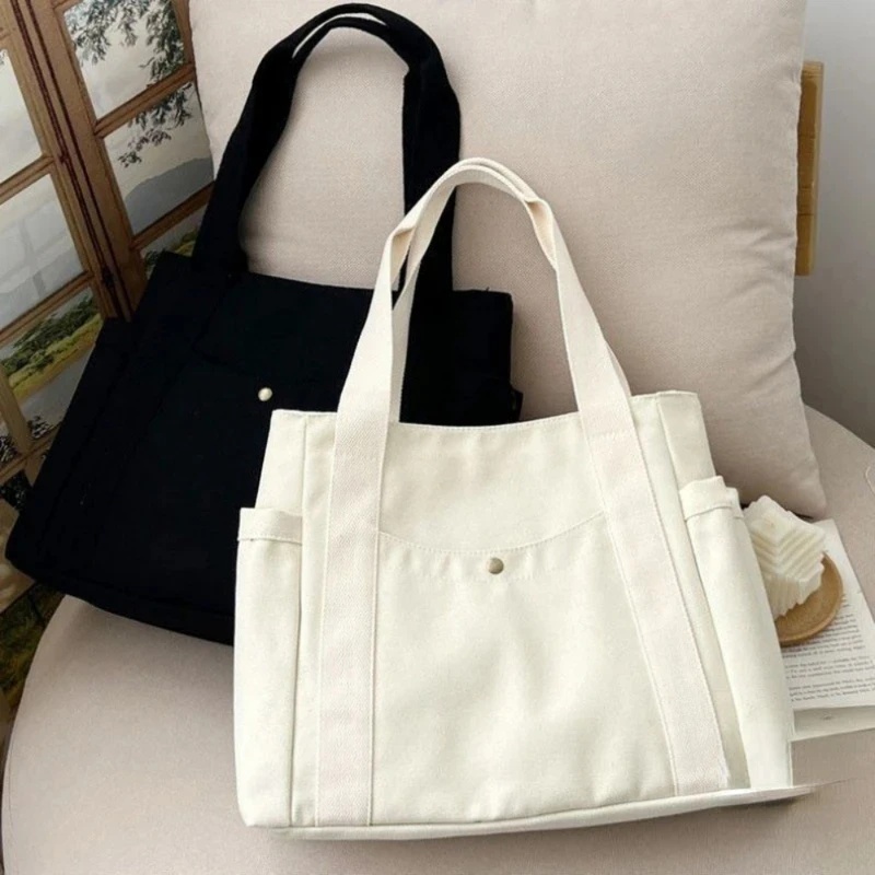 حقائب قماشية كبيرة السعة للعمل - مراجعة Shopper Tote Canvas وسعره
