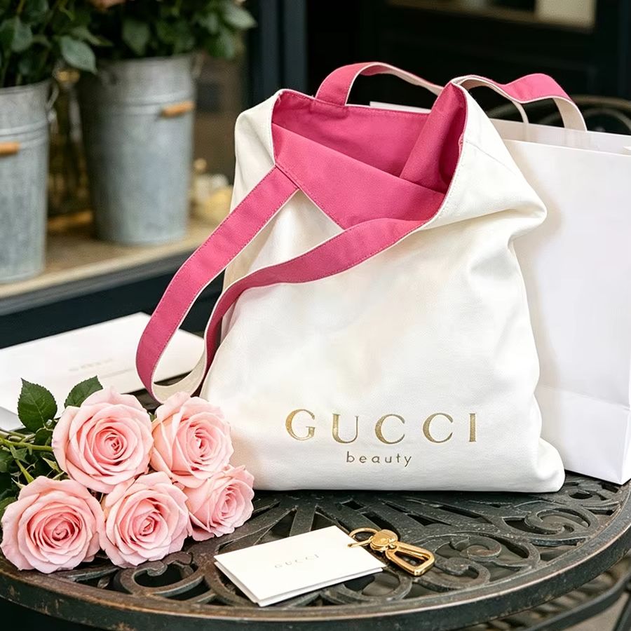 حقيبة يد نسائية من قماش GUCCI  - مراجعة Shopper Tote Canvas وسعره