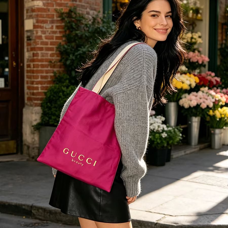 حقيبة يد نسائية من قماش GUCCI  - مراجعة Shopper Tote Canvas وسعره