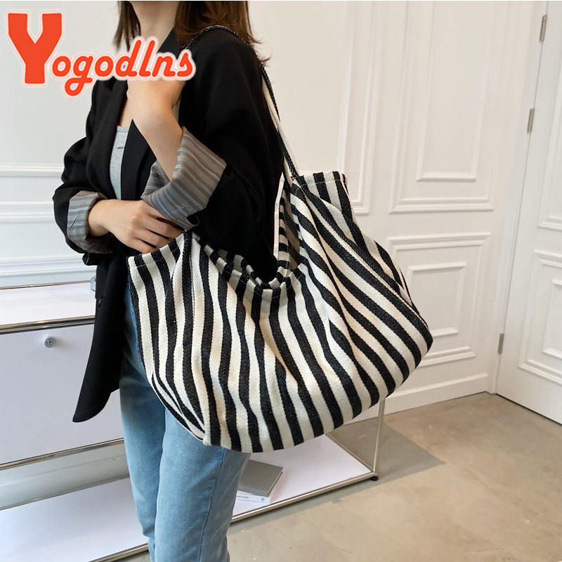 حقيبة قماش ذات سعة كبيرة للنسا - مراجعة Shopper Tote Canvas وسعره